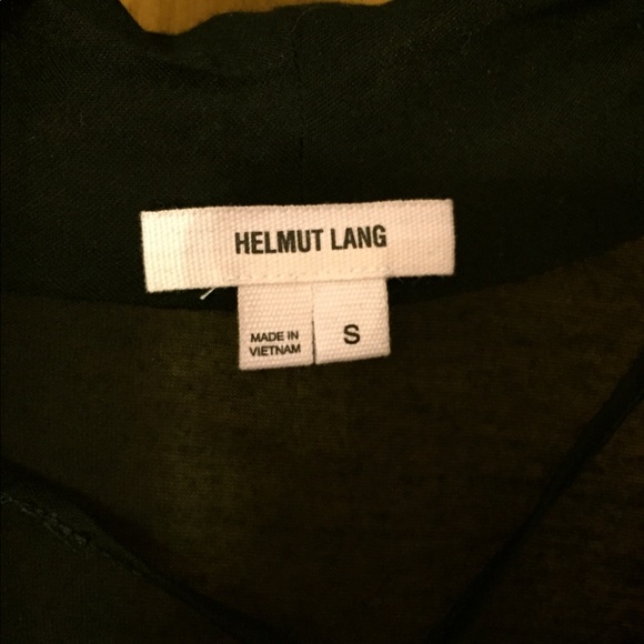 helmut Lang jersey knit black asymmetrical dress - Picture 6 of 8